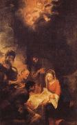 Bartolome Esteban Murillo Shepherds to the manger pilgrimage Spain oil painting artist